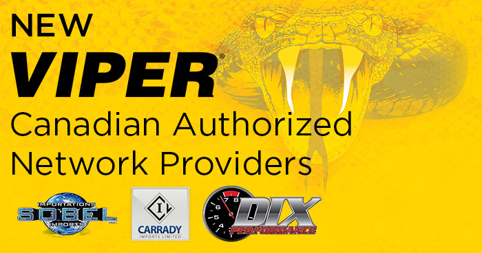 New VIPER Canadian Authorized Network Providers